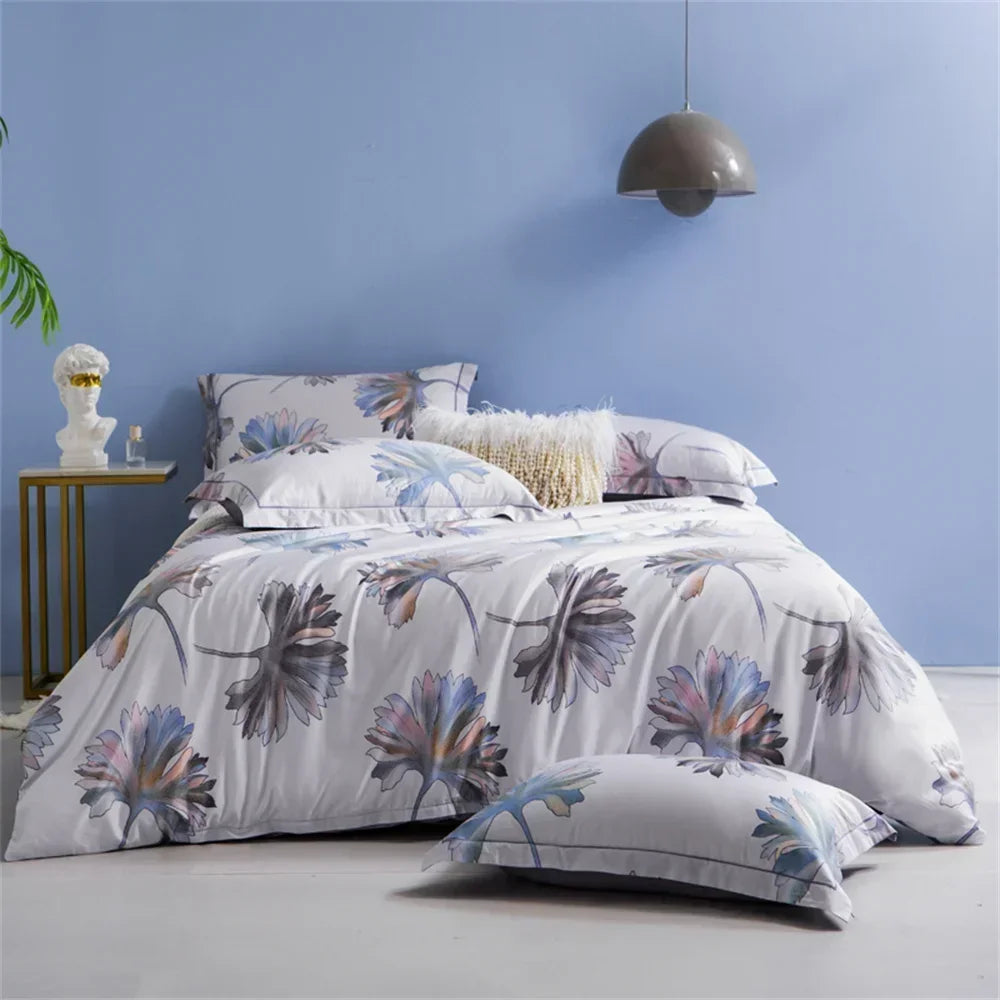 Afralia™ 600TC Egyptian Cotton Queen King Bedding Set Duvet Cover Bed Linens