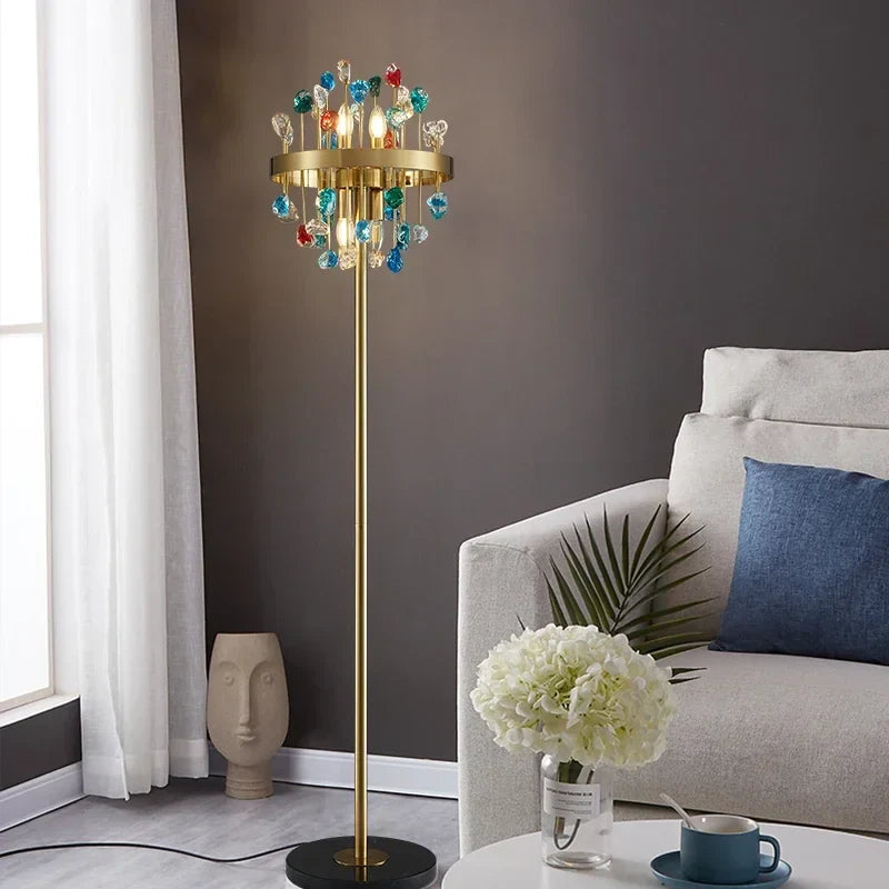 Afralia™ Crystal Chandelier LED Lighting Fixture for Dining Room & Kitchen Island