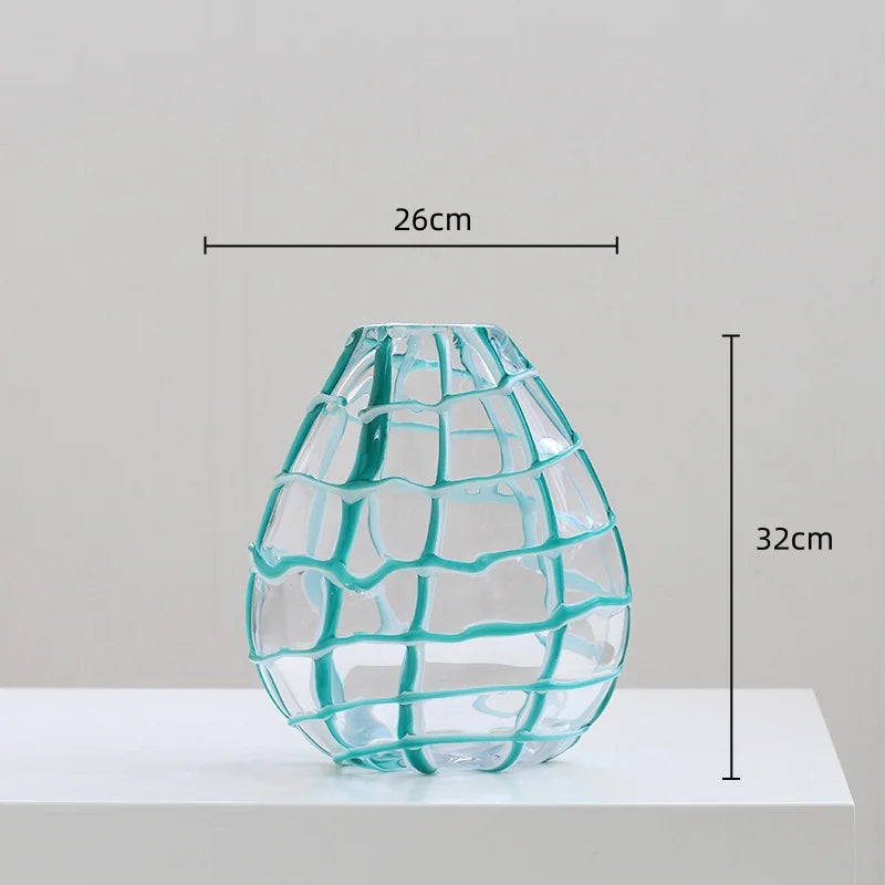 Afralia™ Geometric Mesh Glass Vase Hydroponics Terrarium - Home Decoration