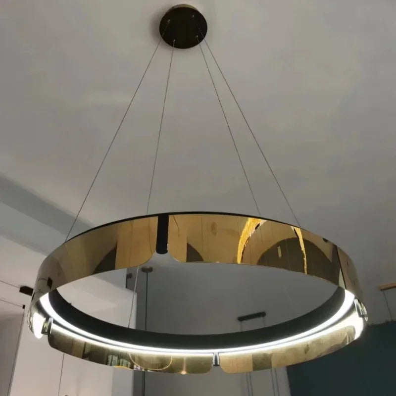 Afralia™ LED Chandelier: Modern Minimalist Pendant Light for Living, Dining, Kitchen, Bedroom