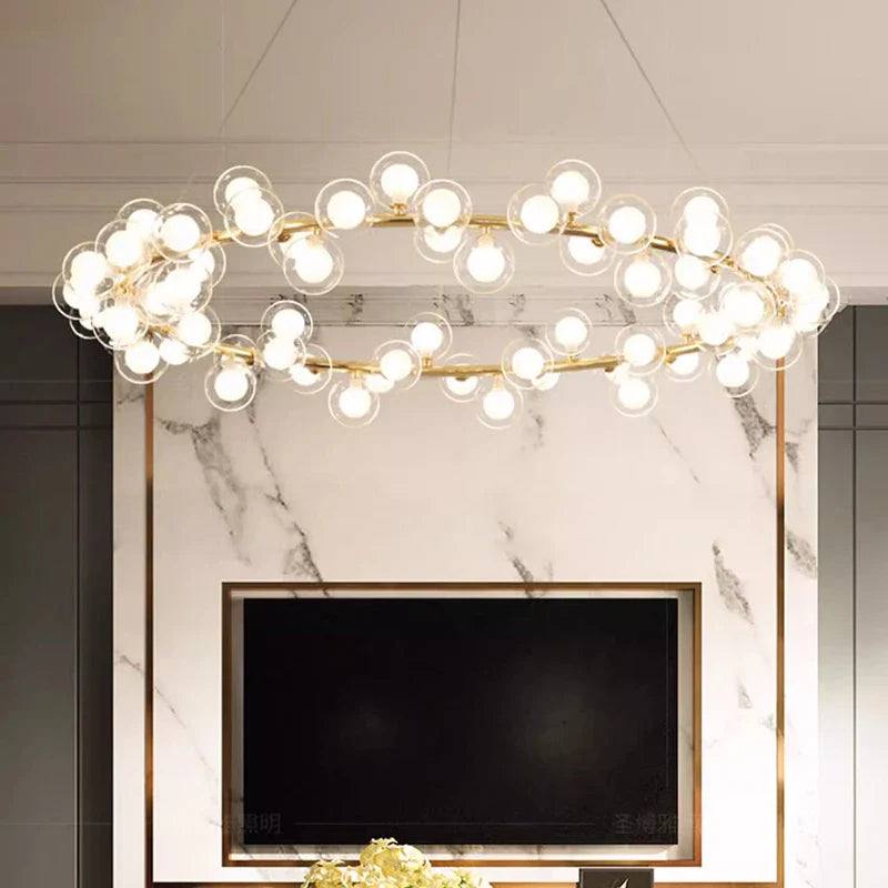 Afralia™ Modern LED Pendant Chandeliers for Indoor Living Room & Dining Room Lighting