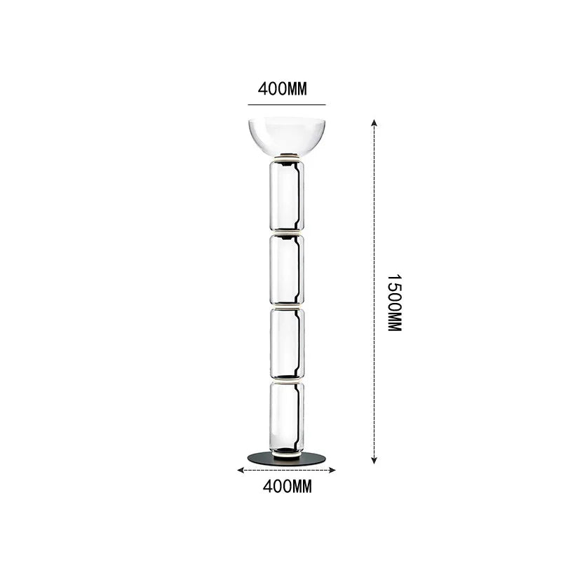 Afralia™ Clear Glass Tube Table Lamp, Modern Light Luxury Adjustable Tunnel Design