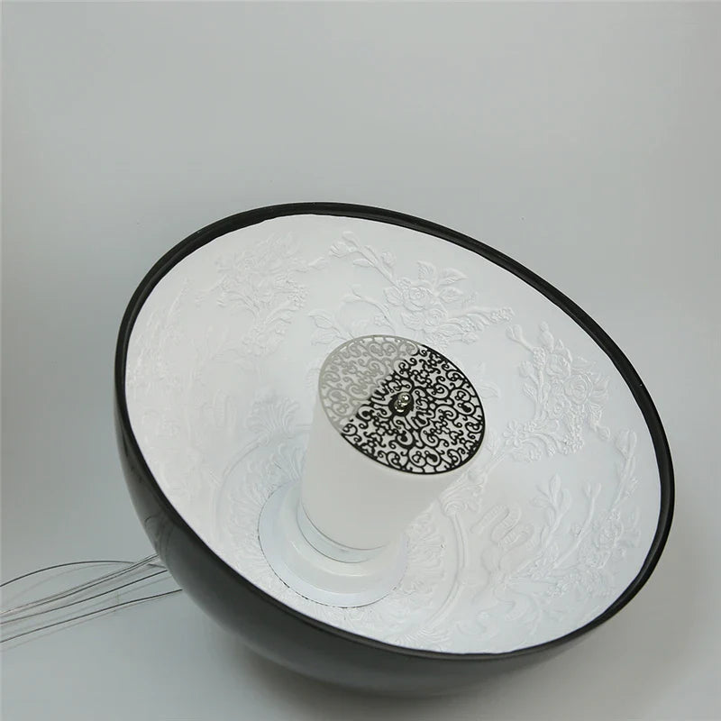 Afralia™ 3D Sky Garden Resin Chandelier with LED Lights in Black, White, Golden, and Coffee Colors