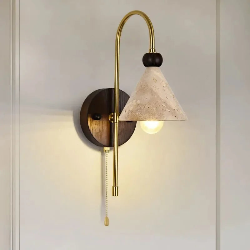 Afralia™ LED Marble Wall Light for Bedroom, Living Room, Dining Room, Hallway