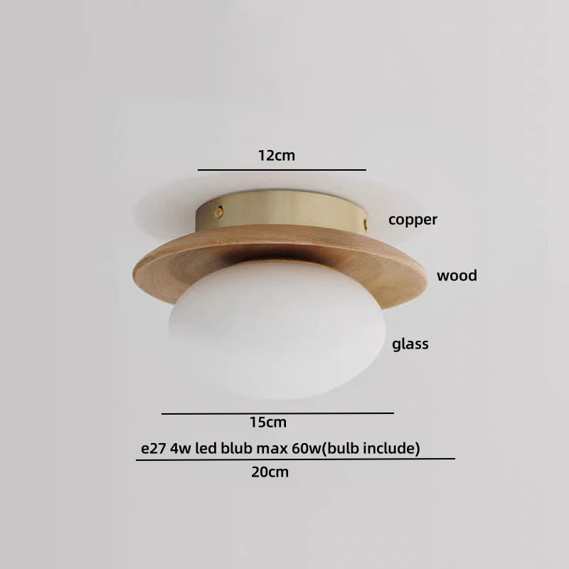 Afralia™ Wabi Sabi LED Ceiling Light - Modern Nordic Flush Mount Fixture for Living Room