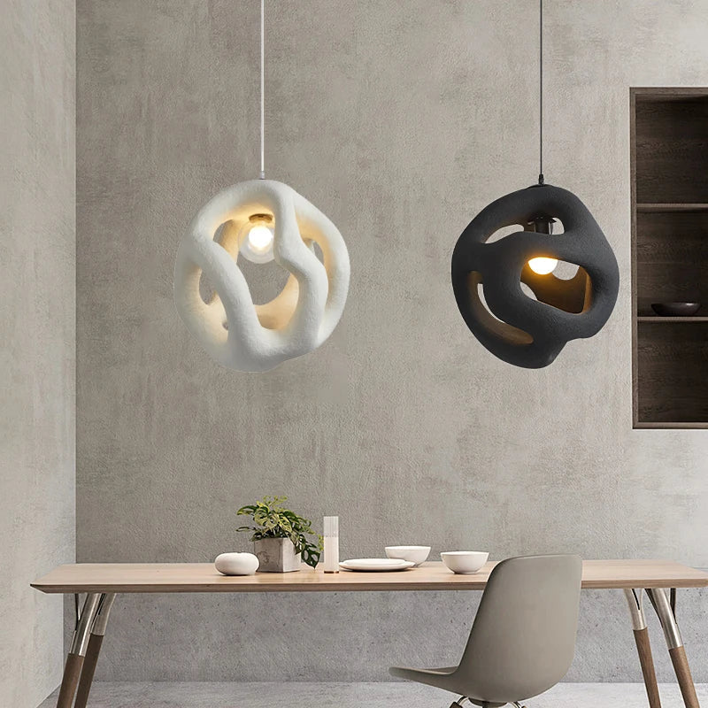 Afralia™ Wabi-Sabi LED Pendant Lights: Nordic Design for Home Decor, Restaurant, Bar, Bedroom