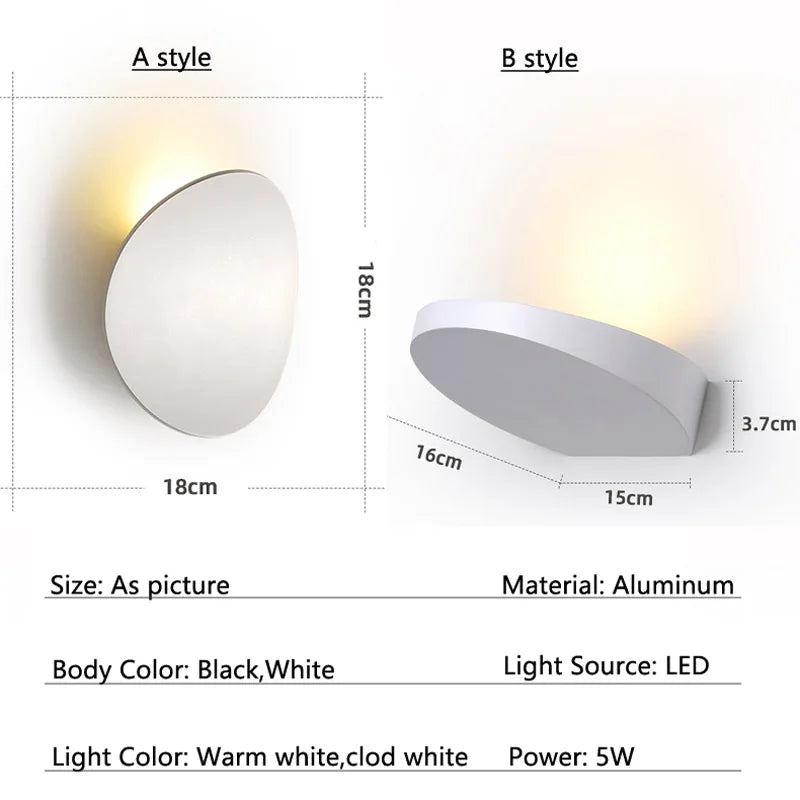 Afralia™ LED Wall Lamp for Bedroom, Living Room, and Corridor Lighting