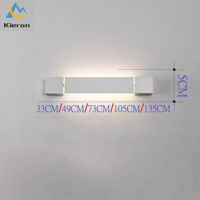 Afralia™ Rotatable Acrylic LED Wall Lamps for Bedroom Living Room Decoration