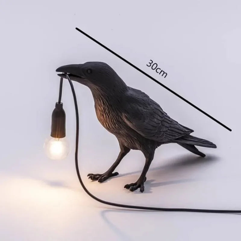 Afralia™ Lively Bird Resin Table Lamp - Home Decor Lighting for Bedroom, Living Room