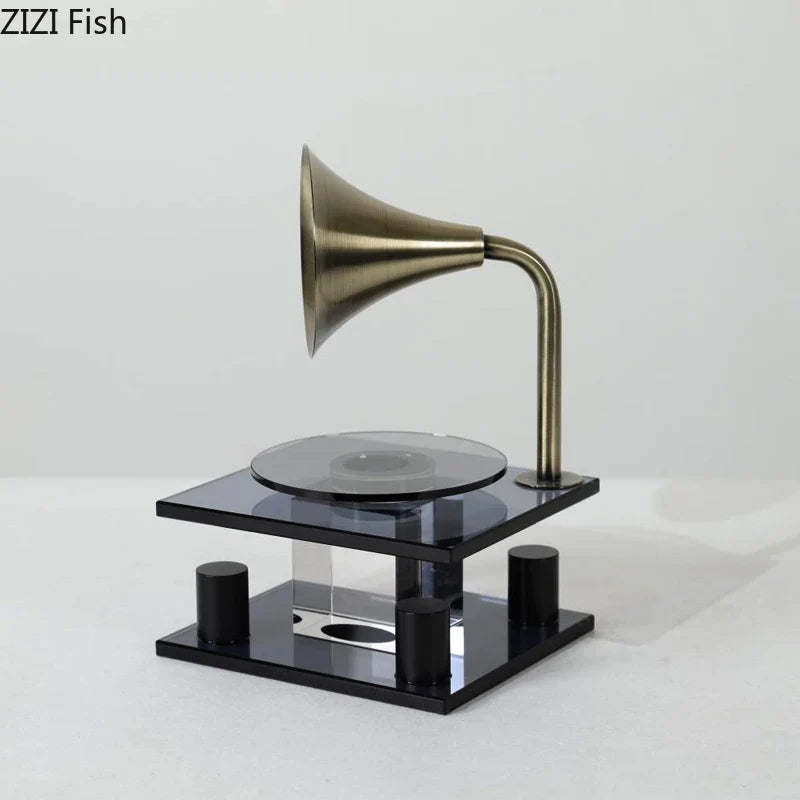 Afralia™ Crystal Music Equipment Model Ornament Decor - Modern Desk Artwork