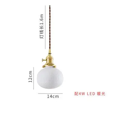 Afralia™ Green Glass Pendant Light for Bedroom, Dining, and Living Room