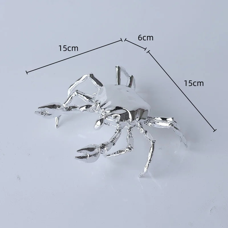 Afralia™ Metal Insect Sculpture Figurine Home Decor Accessory