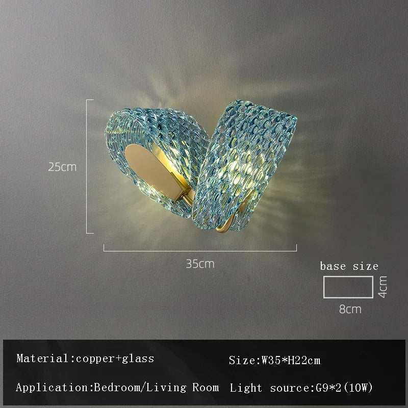 Afralia™ Peacock Blue Glass Shade Ceiling Chandeliers Lighting Luxe Home Decor Hanging Lights