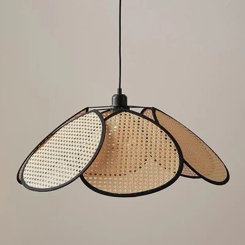 Afralia™ Petal Rattan Pendant Lamp: Stylish Lighting for Kitchen, Living Room & Tea House