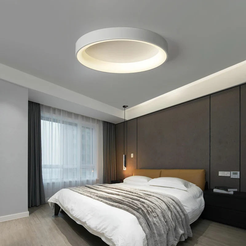 Afralia™ Modern LED Ceiling Lights for Living Room - Round & Square Fixtures