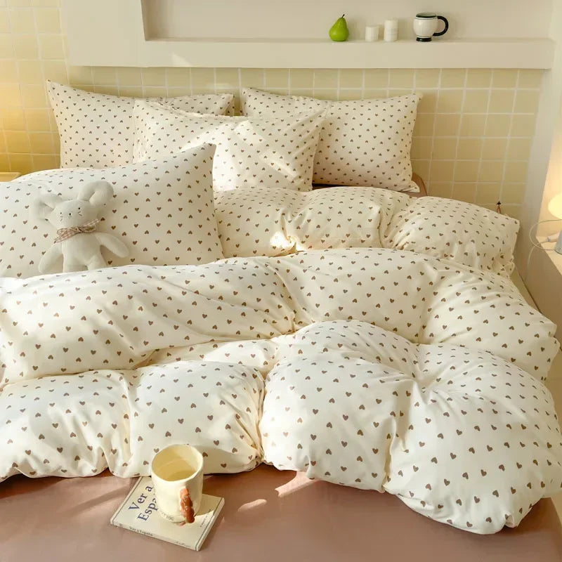 Afralia™ Jacquard Double-Layer Yarn Fitted Sheet Set - Cloud Touch Soft Skin-Friendly Bedroom Decor