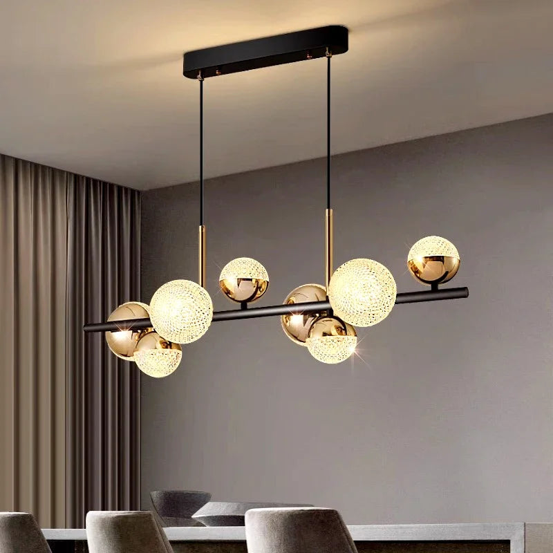 Afralia™ Modern Chandelier Pendant Light for Dining Room Ceiling, Indoor Lighting Fixture