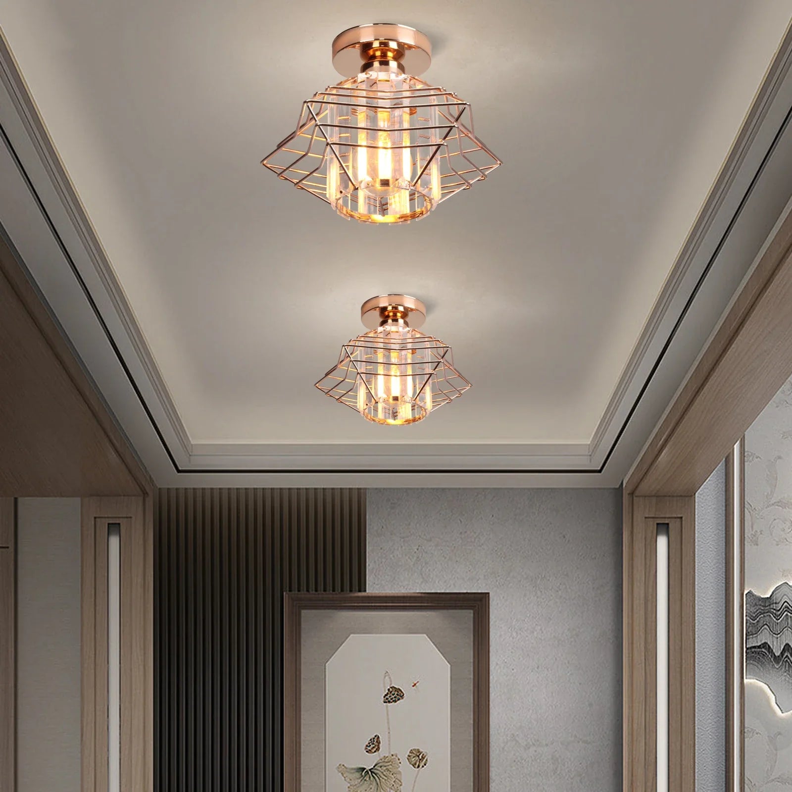 Afralia™ Crystal Ceiling Chandelier: Modern Industrial LED Indoor Lighting Fixture
