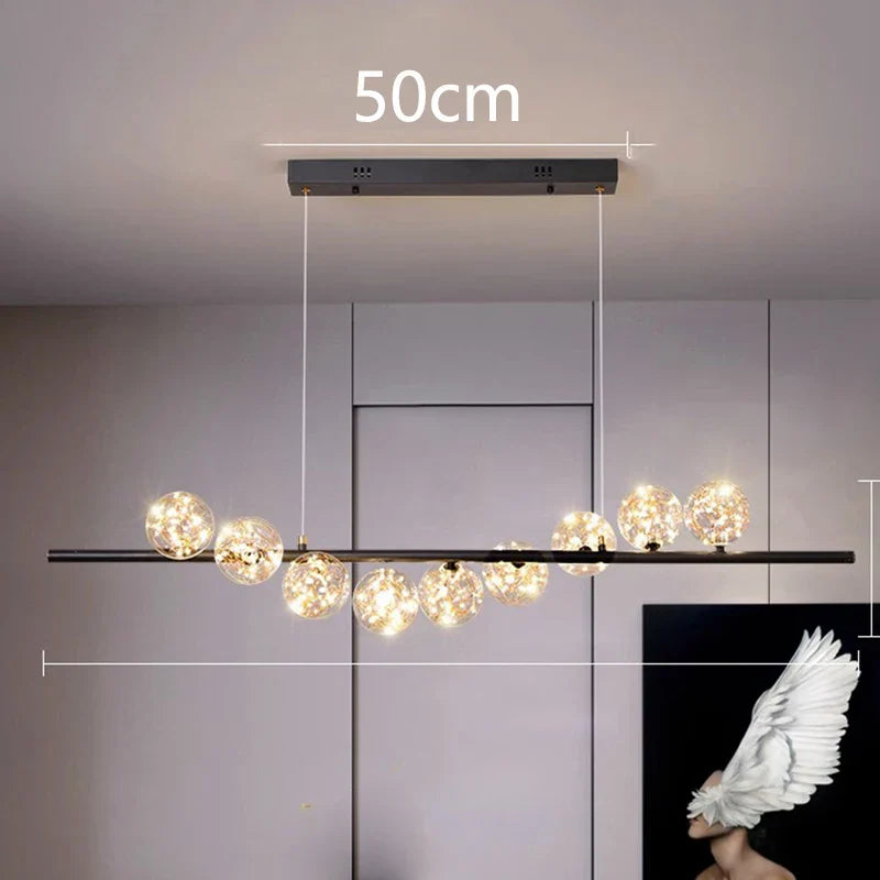 Afralia™ Modern LED Pendant Chandeliers for Living Room Dining Room Indoor Lighting