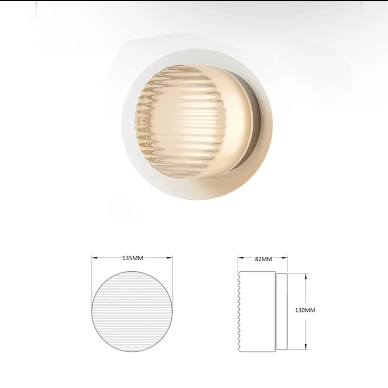 Afralia™ Glass Sconce LED Wall Lamp for Luxury Living Room & Bedroom