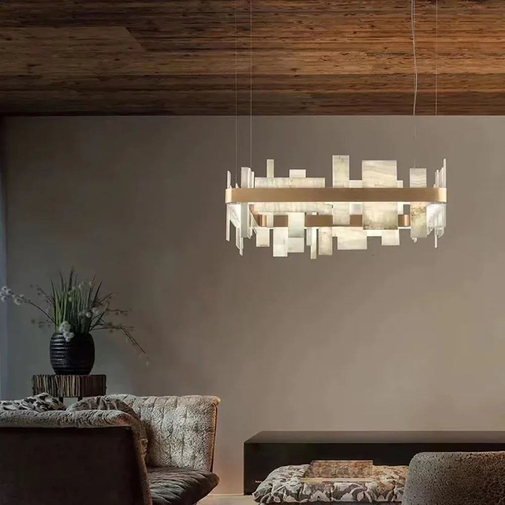 Afralia™ Modern LED Chandelier for Home Decor & Dining Room Lighting