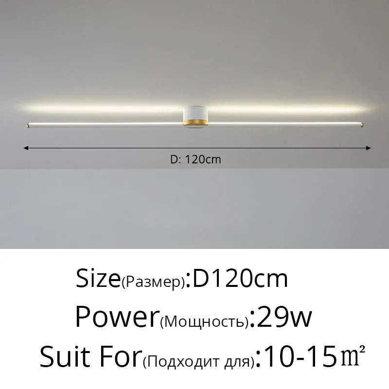 Afralia™ LED Strip Ceiling Light: Modern, Simple, Stylish Indoor Lighting for Home, Bedroom, Hallway