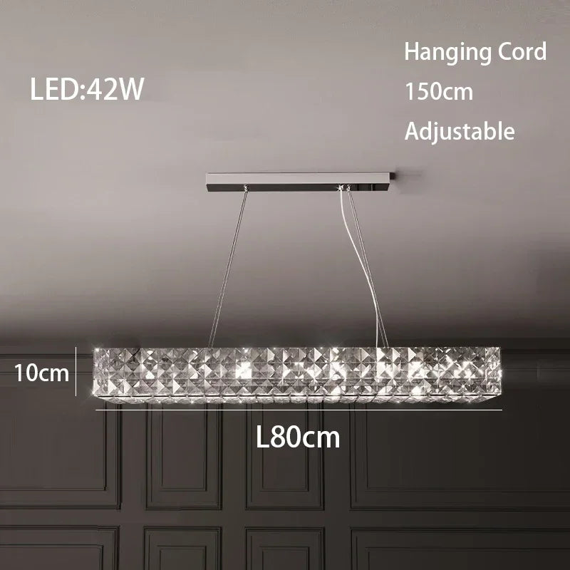 Afralia™ Modern Crystal Chandelier Chrome Golden Round Pendant Lights