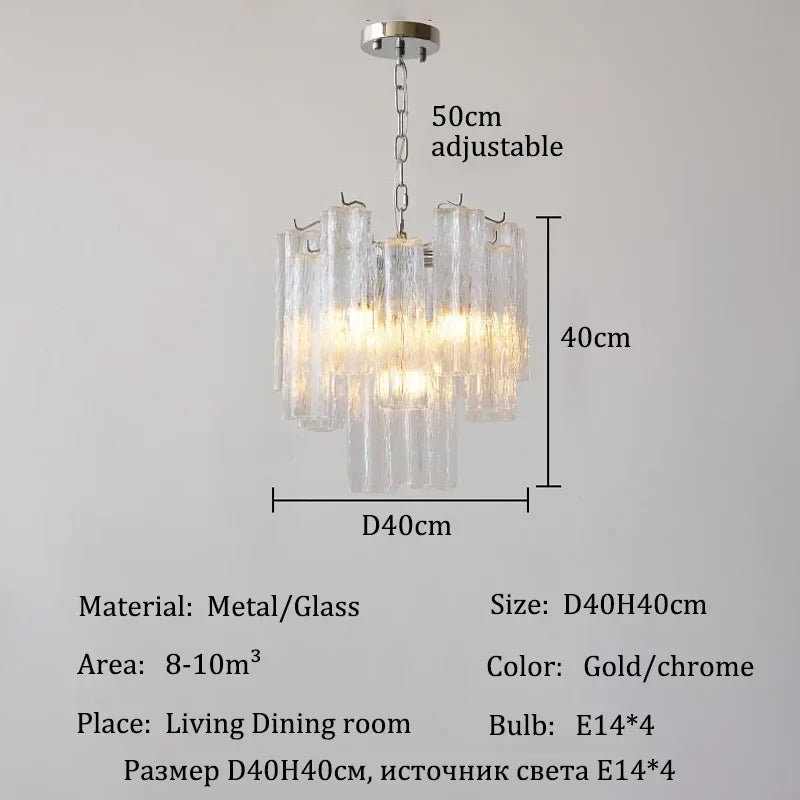 Afralia™ Glass Pendant Chandelier LED Ceiling Light Fixture Luxe Modern Hanging Lamp