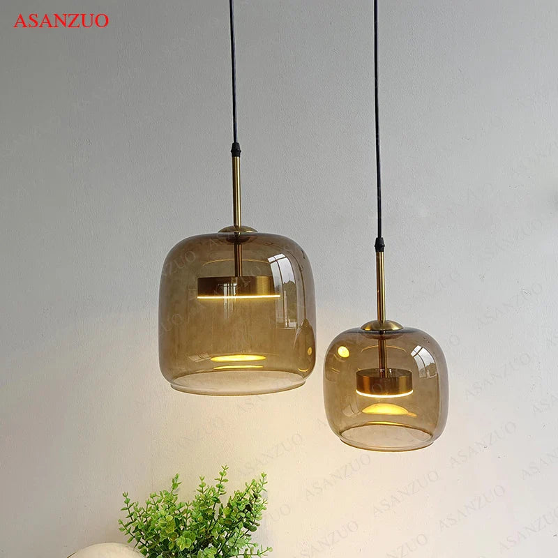 Afralia™ LED Pendant Lights Modern Nordic Hanging Lamp for Home Decor