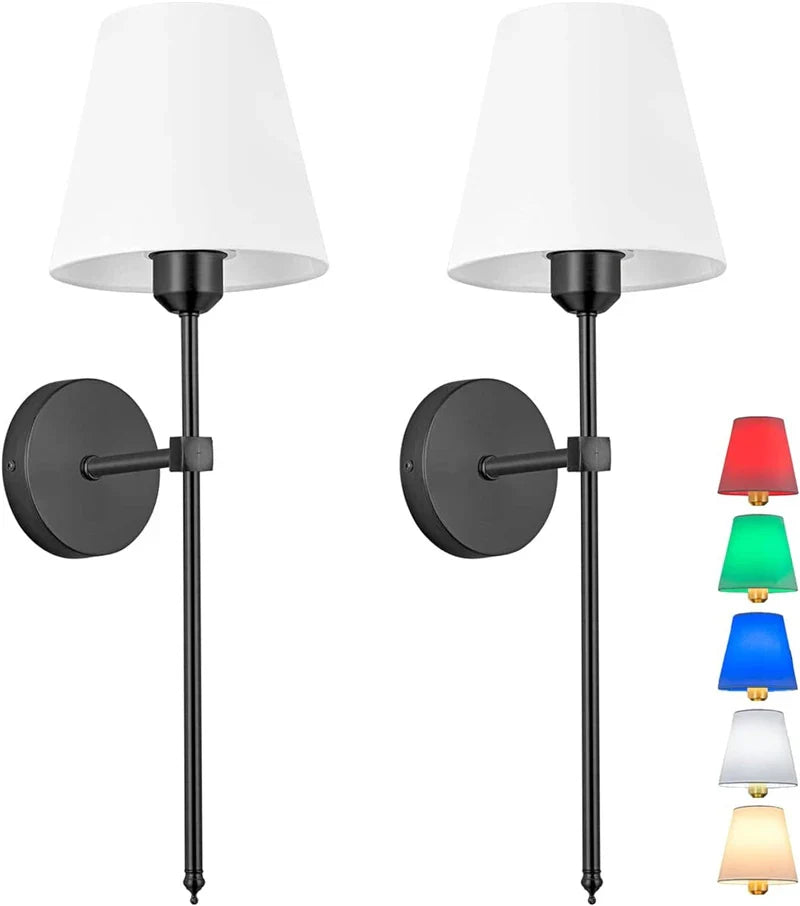 Afralia™ Industrial Retro Fabric Wall Lamp for Bedroom, Bathroom, Living Room Lighting