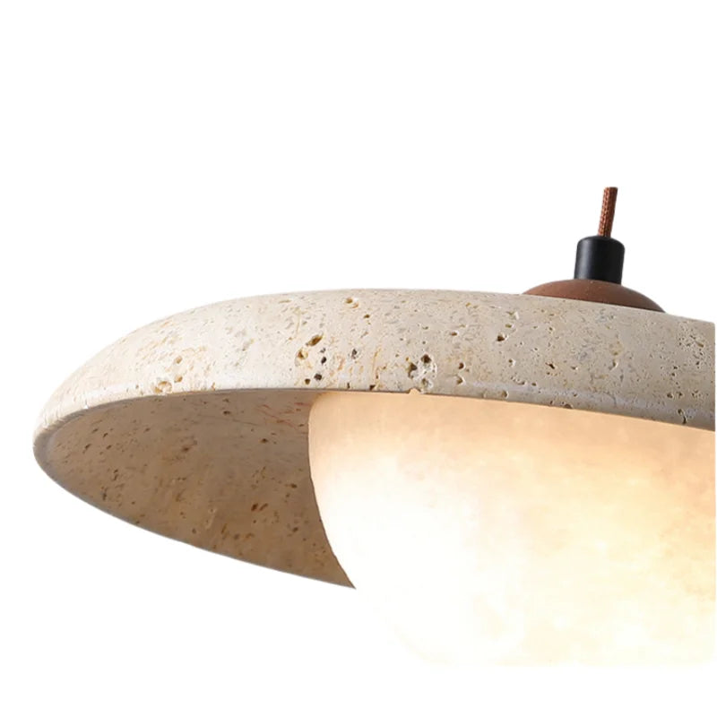 Afralia™ White Glass LED Pendant Light Hanglamp