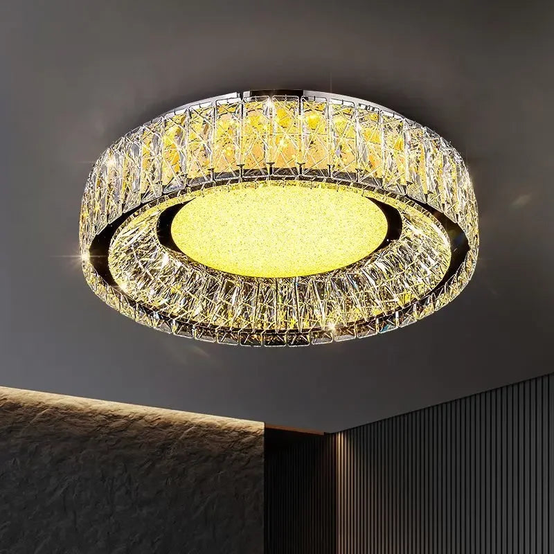 Afralia™ Crystal Ceiling Light: Modern Luxury for Living Room, Bedroom, Kitchen & Dining Room