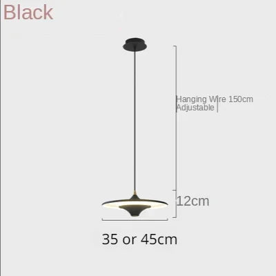 Afralia™ Nordic UFO LED Chandelier: Stylish Dining Table Hanging Lamp for Home Decor & Lighting