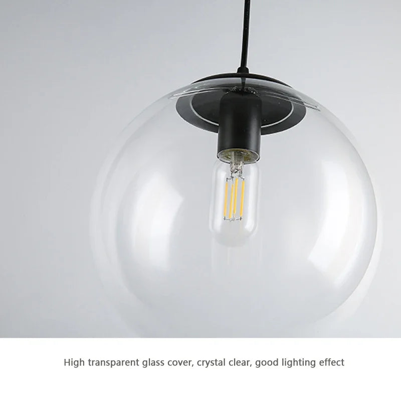 Afralia™ Glass Pendant Light: Modern Nordic Design for Bedroom, Living Room, Restaurant. Creative Home Decor Illuminate.