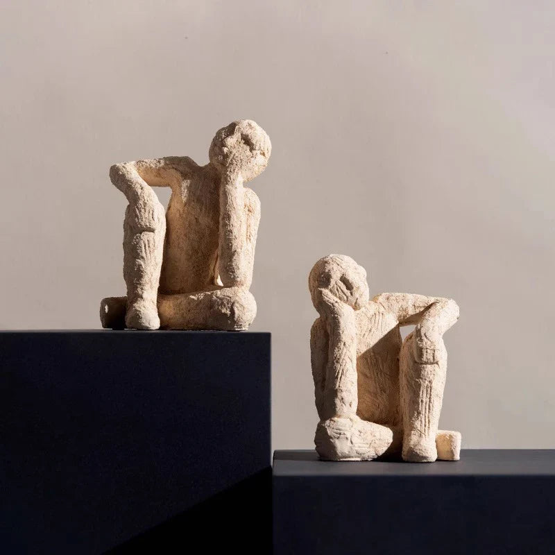 Afralia™ Abstract Resin Figurine Sculpture Handicrafts Decorative Ornaments