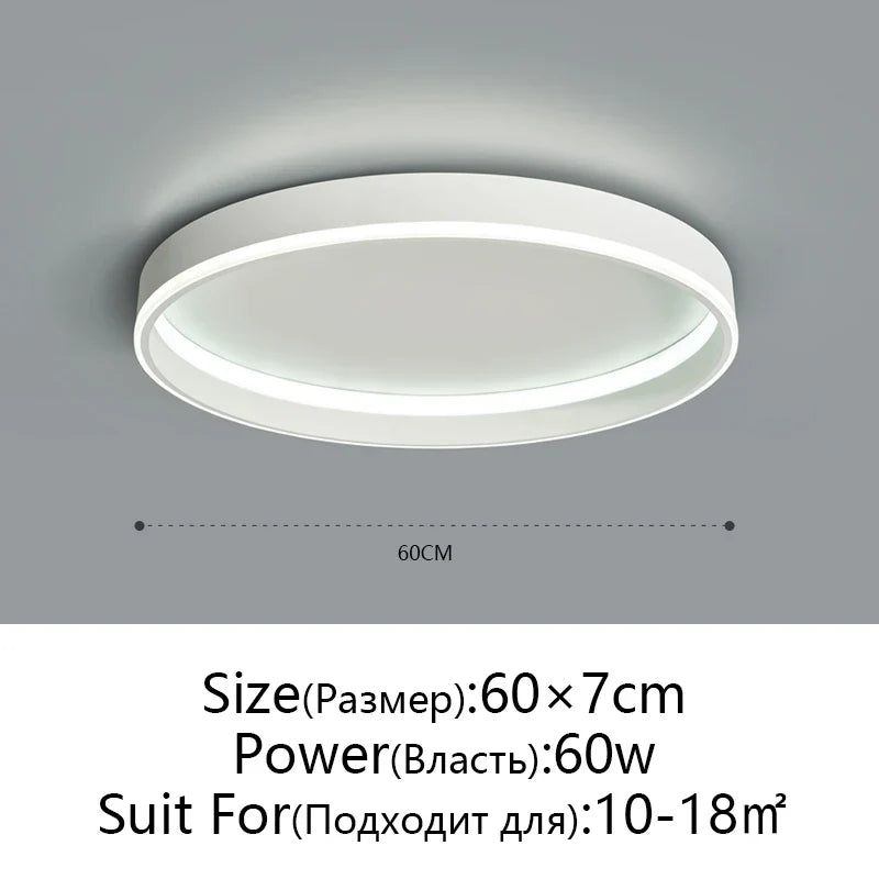 Afralia™ Round Bedroom LED Ceiling Light Modern Home Decor Minimalist Living Room Lighting