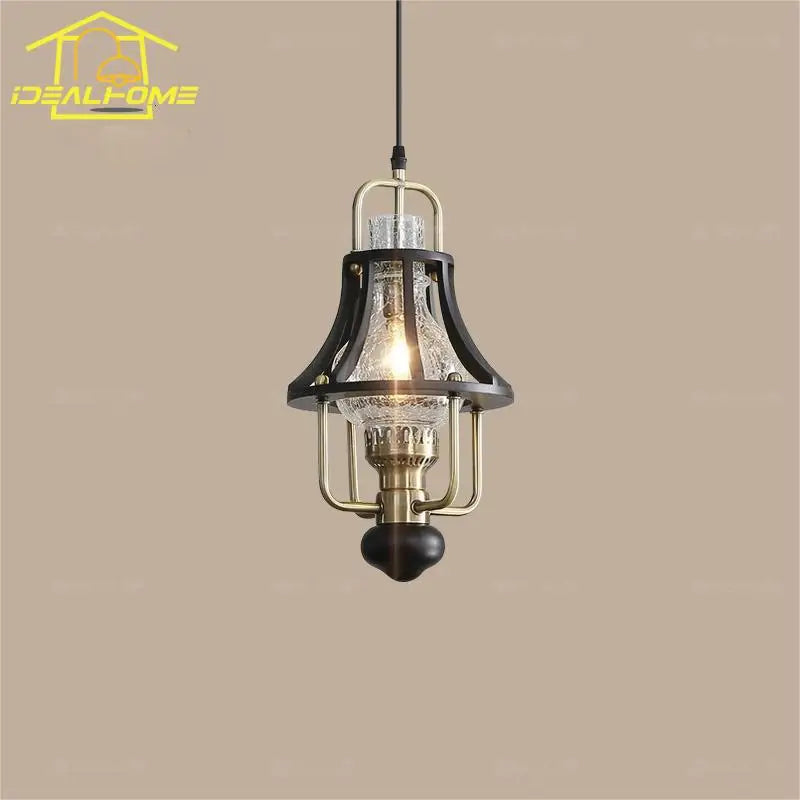 Afralia™ Vintage Medieval Kerosene Pendant Lights | Retro Industrial LED Hanging Lamp