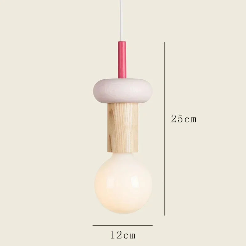Afralia™ Modern Wood LED Pendant Chandelier for Kitchen Home Decor