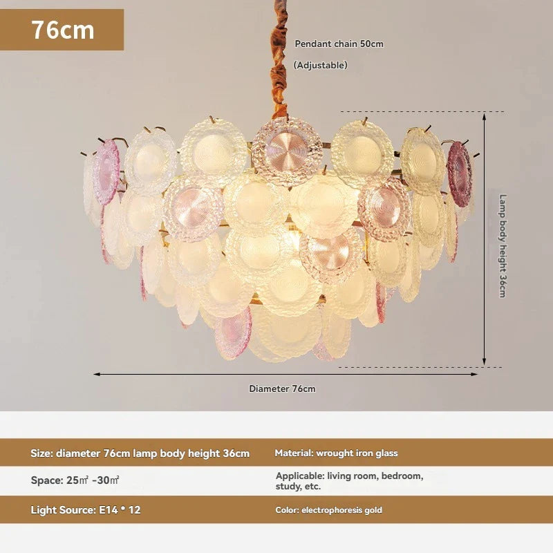 Afralia™ Gold Crystal Chandelier Pendant Light with Glass Crystals for Ceiling Décor