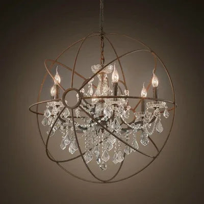 Afralia™ Crystal Chandelier E14 LED Lustre for Living Room Bedroom Kitchen Island