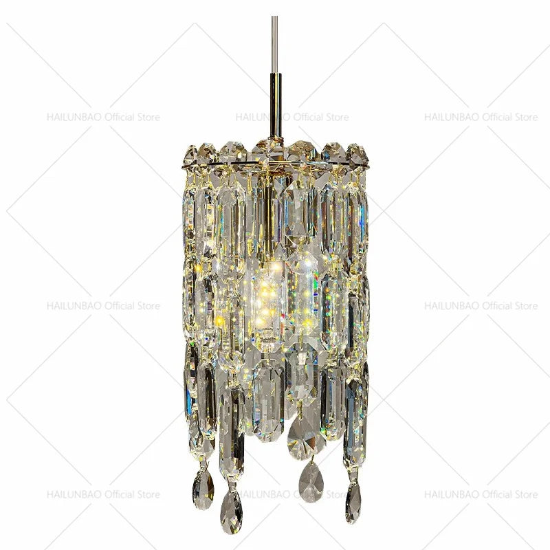 Afralia™ Crystal Headboard Chandelier: Modern Luxury for Master Bedroom & Dining Room