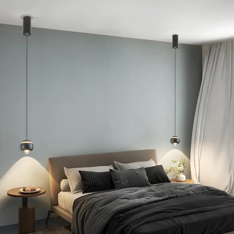 Afralia™ LED Bedside Pendant Light for Minimalist Home Decor