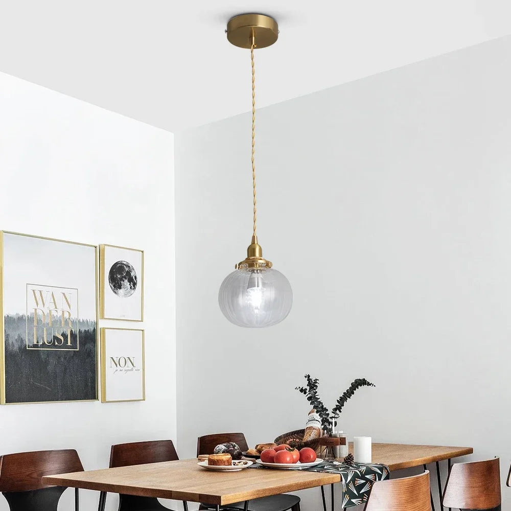 Afralia™ Glass Pendant Chandelier: Modern Nordic Ceiling Light for Dining Room, Kitchen Island, and Home Decor