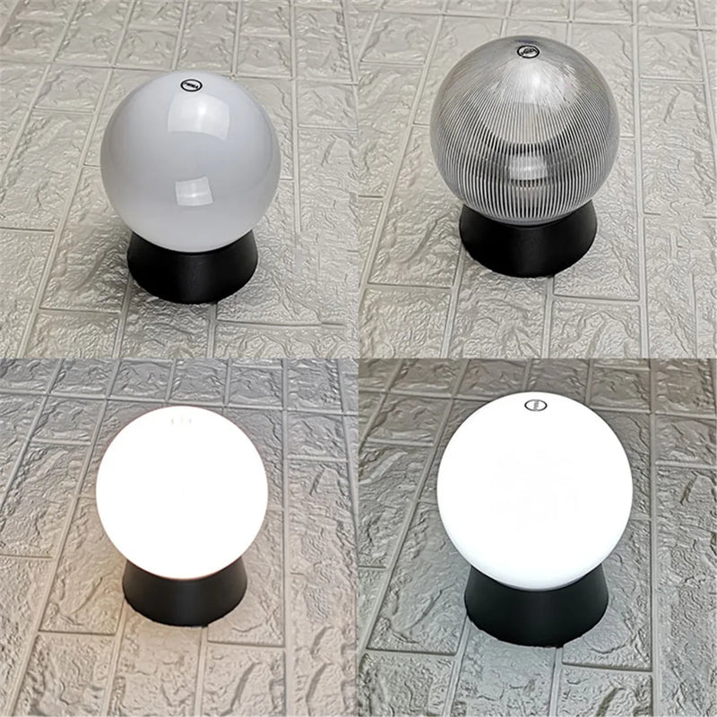 Afralia™ Outdoor Black Globe Post Lamp for Yard Deck Lighting