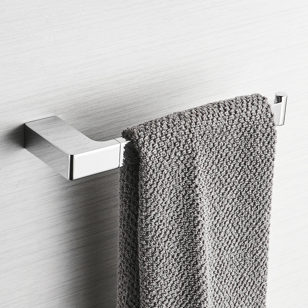 Afralia™ Metal Bathroom Set: Towel Ring, Toilet Paper Holder, Cup Holder, Robe Hook