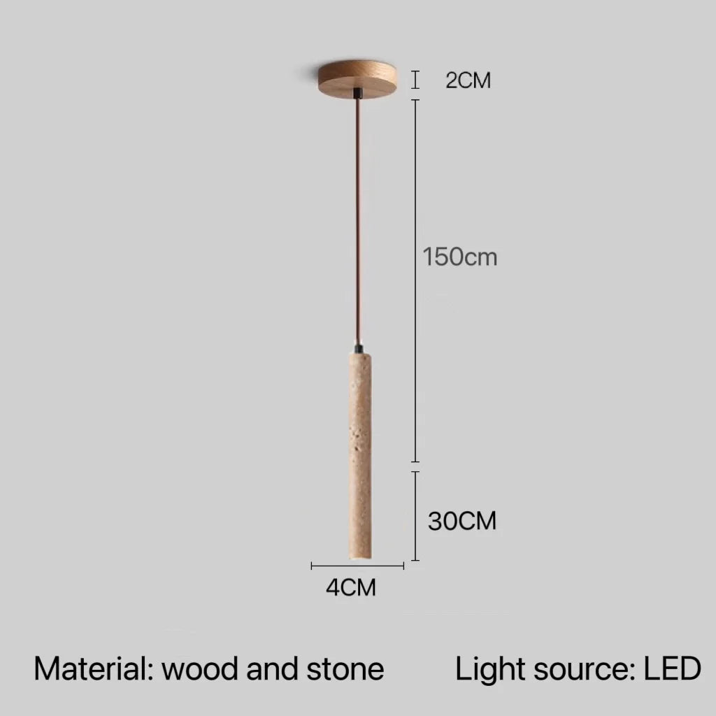 Afralia™ Stone Pendant Lamp: Bedroom Kitchen LED Lighting Fixture