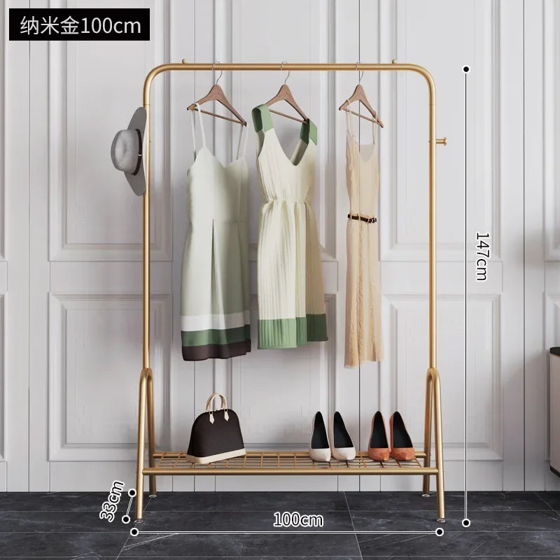 Afralia™ Multifunctional Coat Rack Clothes Stand with Wheels - Clothing Organizer