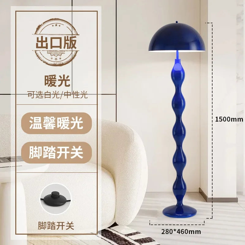 Afralia™ Medieval Mushroom Floor Lamp Iron Art LED E27 Modern Light Fixtures