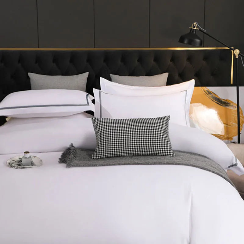 Afralia™ Brushed Hotel Style Bedding Sets - Solid Color Duvet Set, Skin Friendly, Single Double