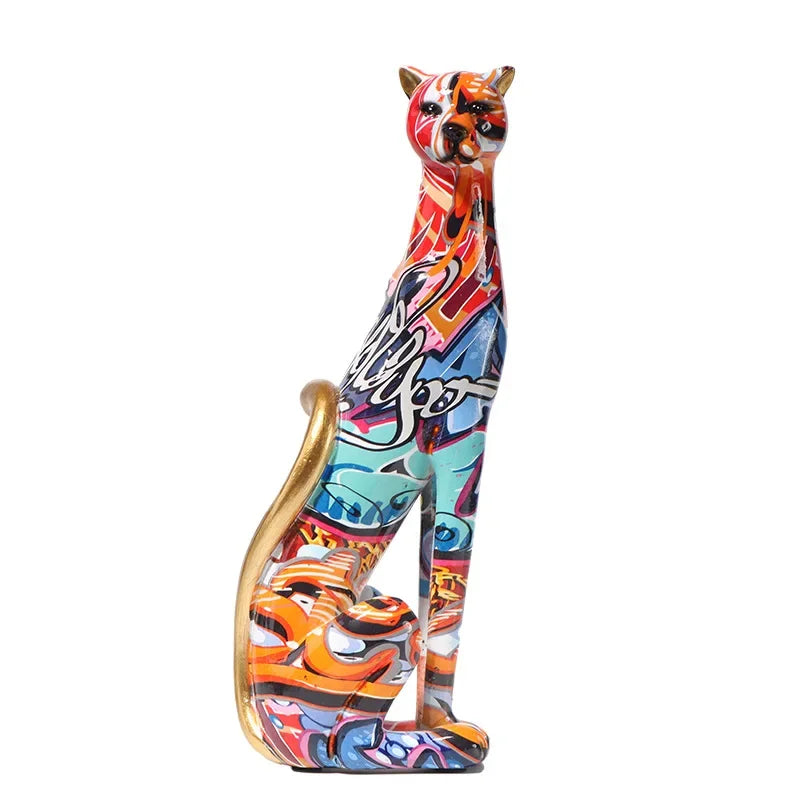 Afralia™ Leopard Resin Sculpture - Home Office Decoration & Gift